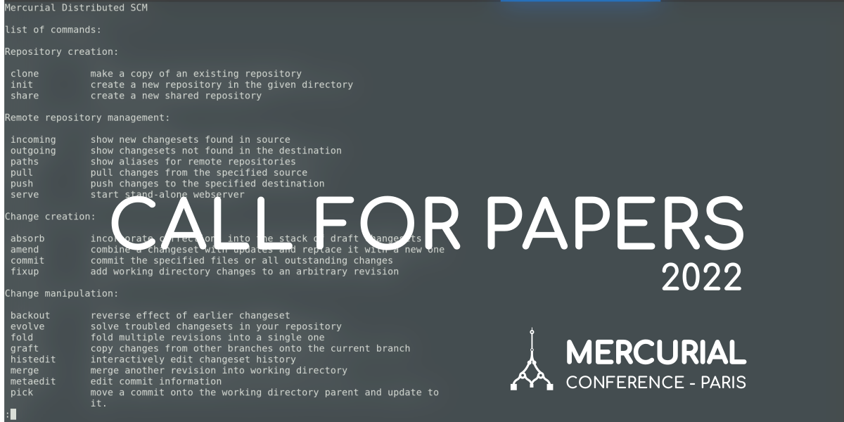 Mercurial Paris conference 2022 - Call for papers